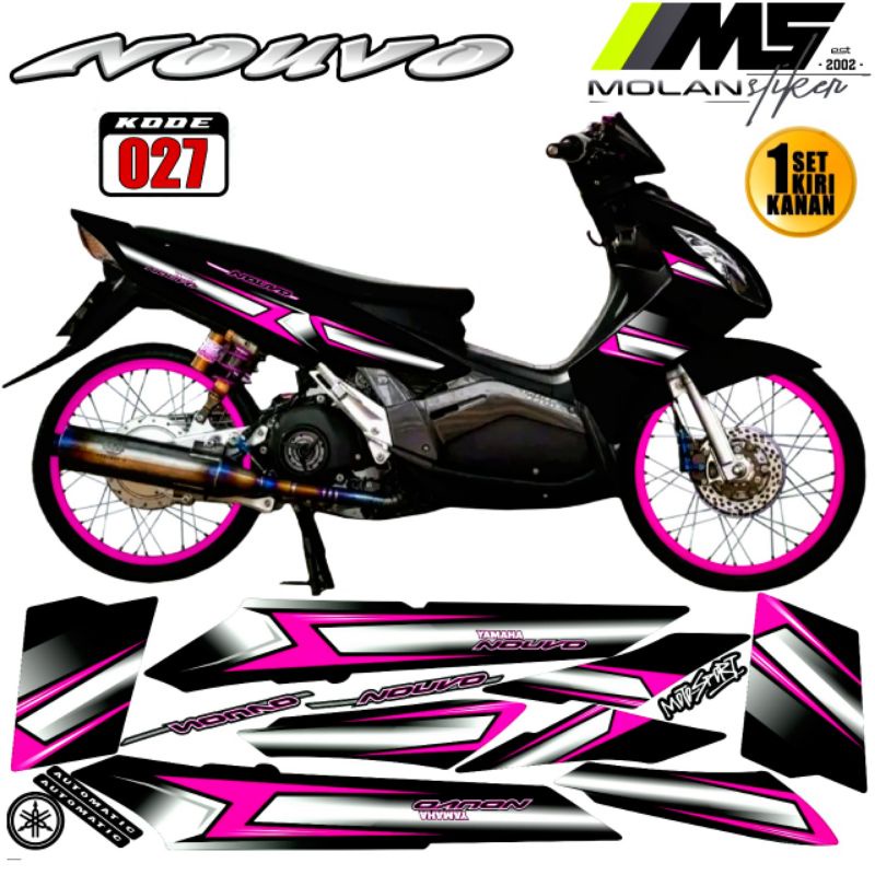 Decal Sticker Striping Variasi Nouvo Z - Nouvo Mx - Yamaha Nouvo Z 110 2005-2006-2007-2008 - Yamaha 