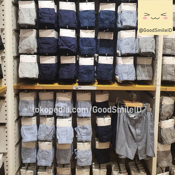 Best Seller Jastip Boxer Pria Katun Underwear Celana Dalam Tenun Cd Briefs Uniqlo