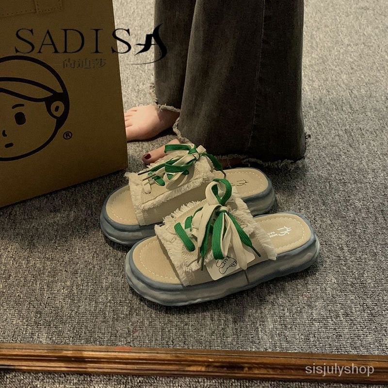 [✅BISA COD] #Sisjuly# Sandal wanita / sandal wanita baru dengan alas tebal / sandal wanita dengan al