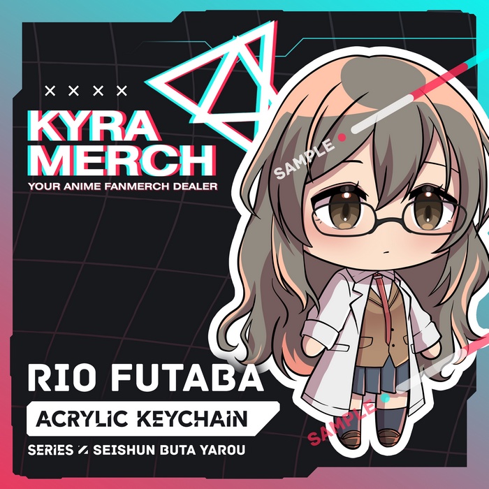 Keychain Anime Seishun Buta Rascal Rio Futaba | KyraMerch Anime Fanmerch Dealer