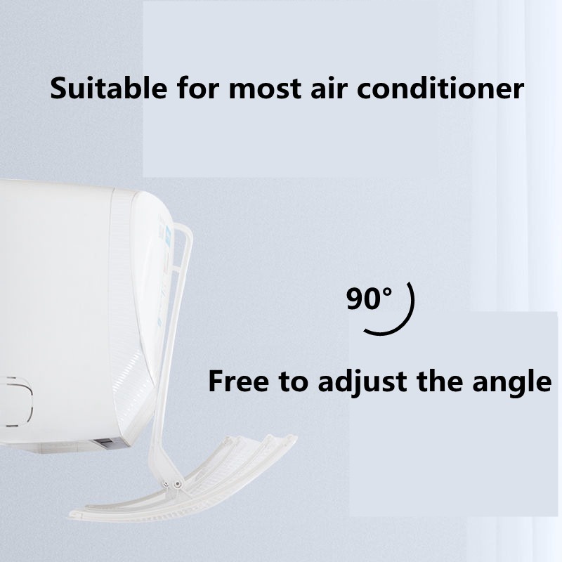 Gs8 HOUSEEN Cover Angin AC Adjustable Air Conditioner Windshield Deflector - YH-JJ-80 - White Or-i