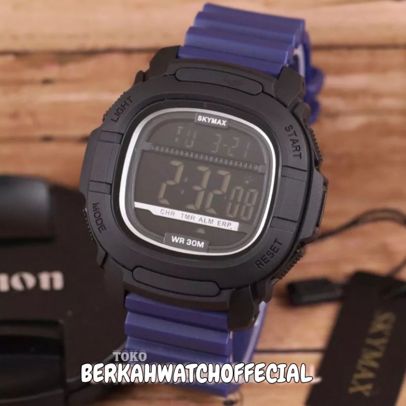 Jam tangan digital pria sport Original Skymax Waterproof Bisa Dibawa Renang