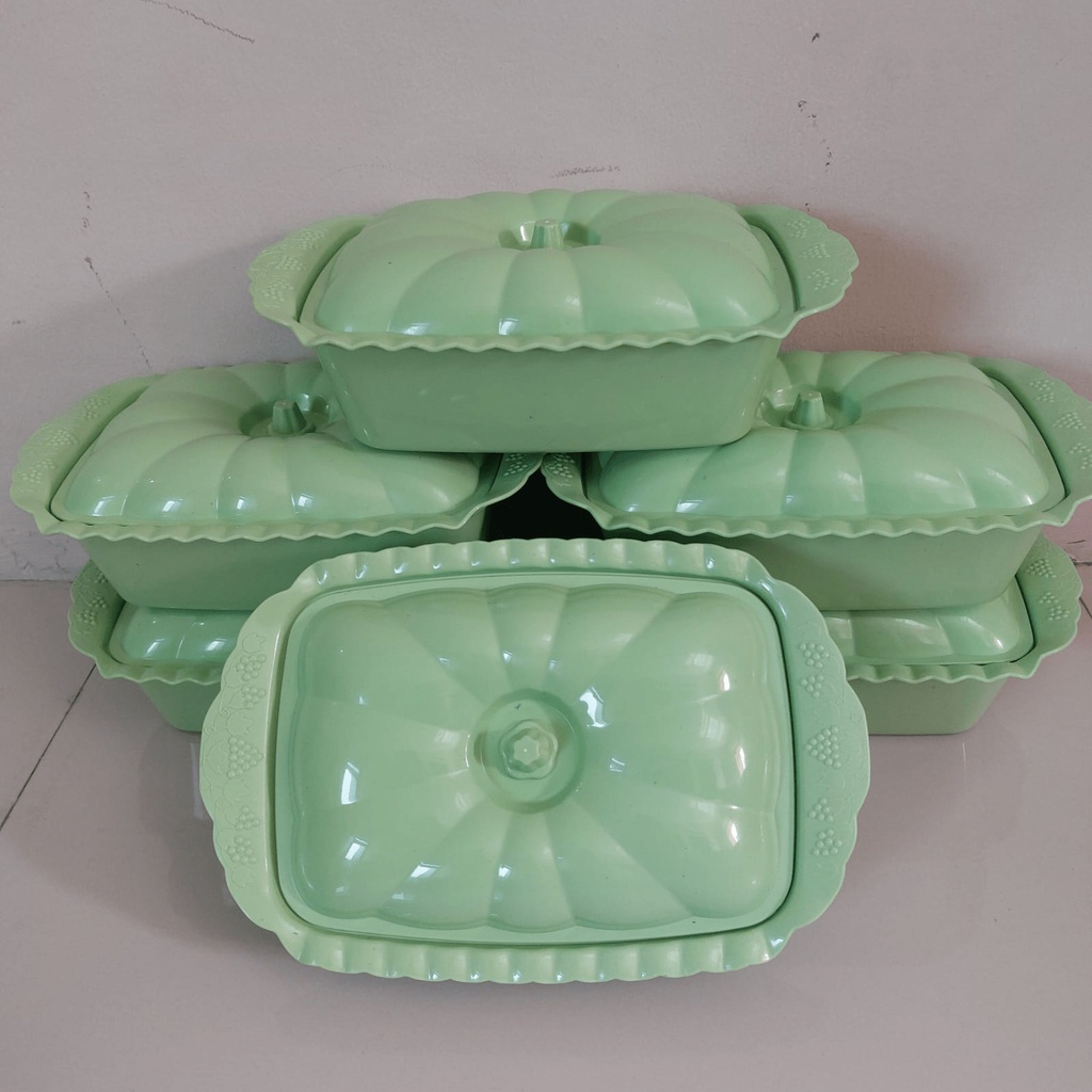 (6PCS) PRASMANAN SET BASI PERSEGI WARNA BIRU-HIJAU-PINK-UNGU