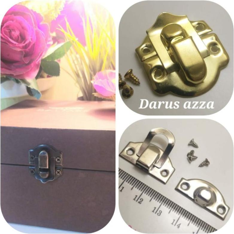 KUNCI DUS KUNCI KOTAK KAYU KUNCI KOTAK PERHIASAN LENGKAP DENGAN BAUT TERMURAH FREE ONGKIR