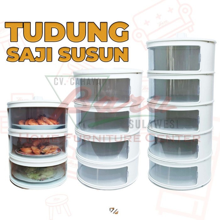 TEMPAT PENYIMPANAN MAKANAN / TUDUNG SAJI SUSUN / MODERN FOOD COVER