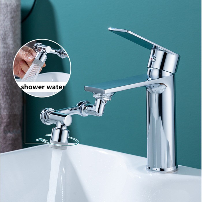 Universal 1080' Rotasi Keran Extender Semprotan Kepala Kran Wastafel