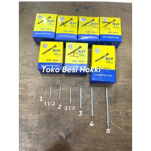 Paku Beton Putih / Paku Beton SJT ( 1-5 Inc)