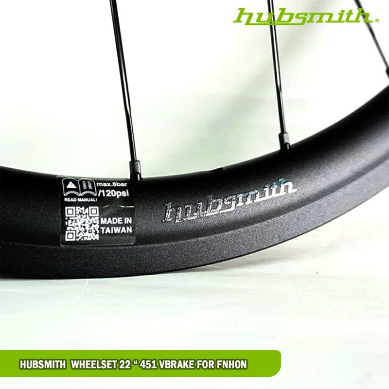 HUBSMITH Wheelset 22" 451 VBrake For Fnhon