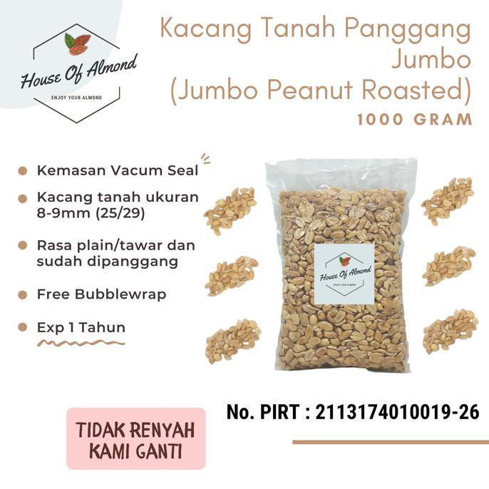 

Kacang Tanah Panggang Jumbo (Jumbo Peanut Roasted) 1kg
