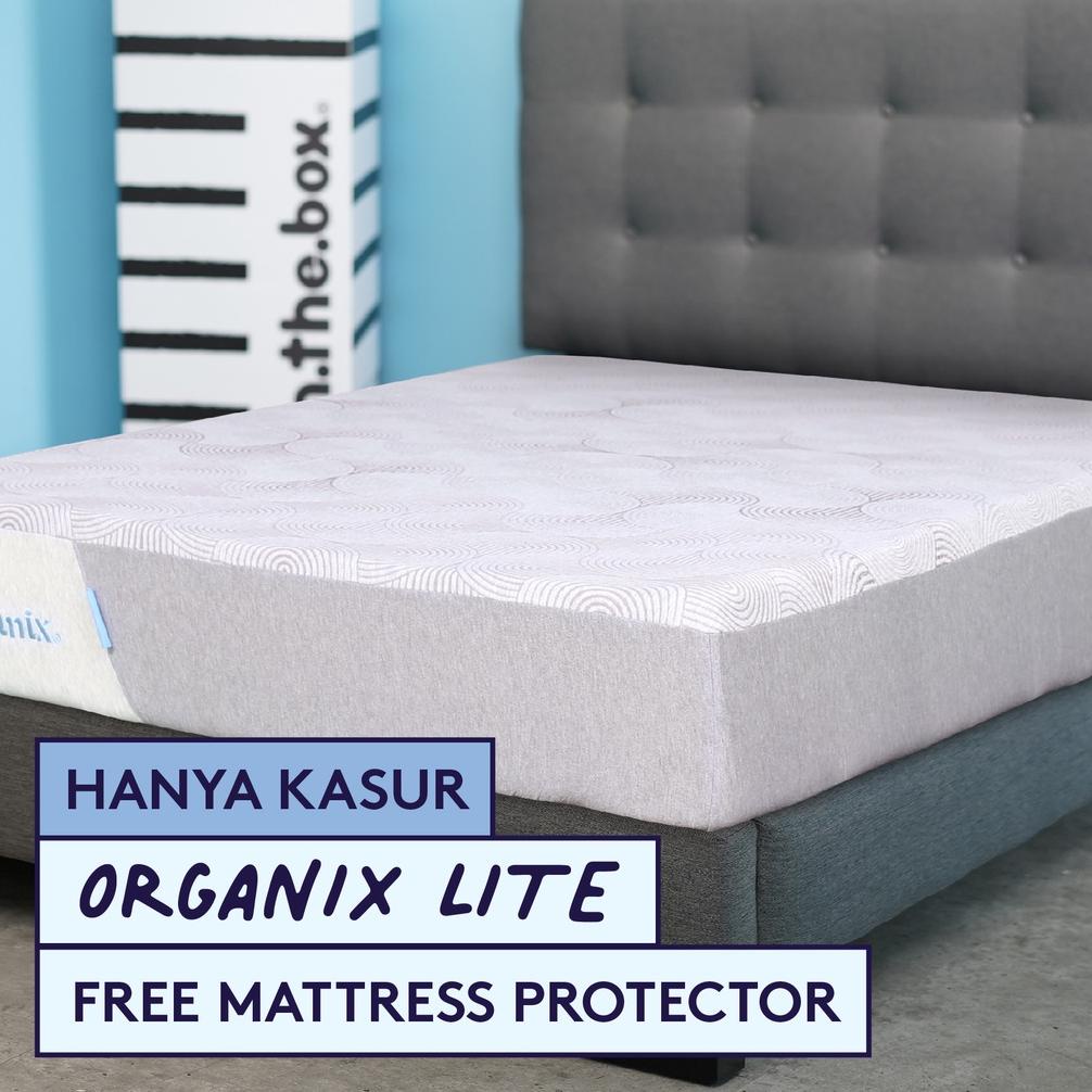 KASUR LATEX SPRING BED IN THE BOX ORGANIX LITE - FREE BANTAL & MATTRESS PROTECTOR | UKURAN 90X200, 1
