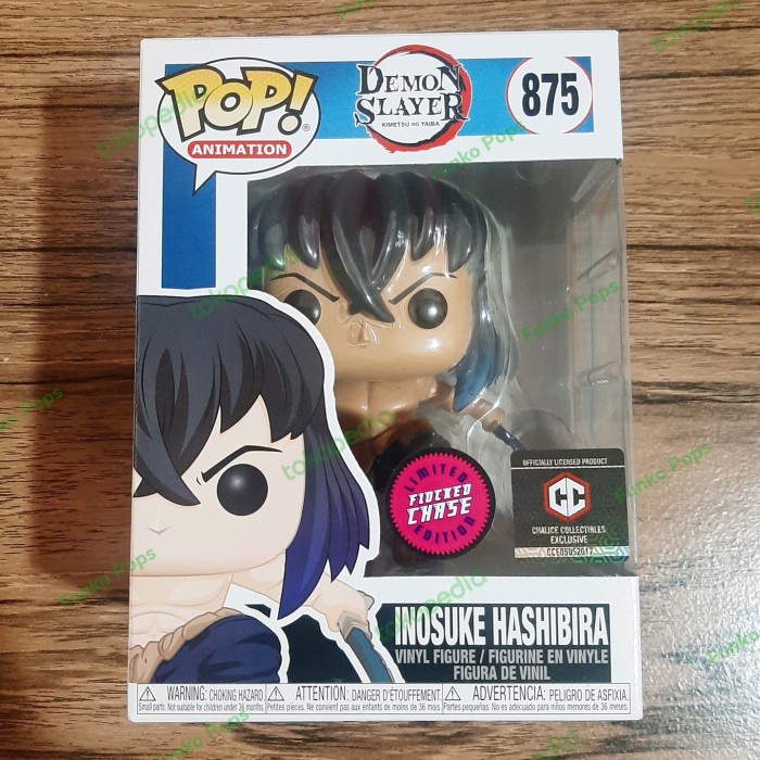 Funko Pop Demon Slayer : Inosuke Hashibira (Flocked) Chase