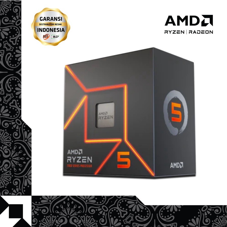 Processor AMD Ryzen 5 7600 AM5 DDR5 6 Cores 12 Threads