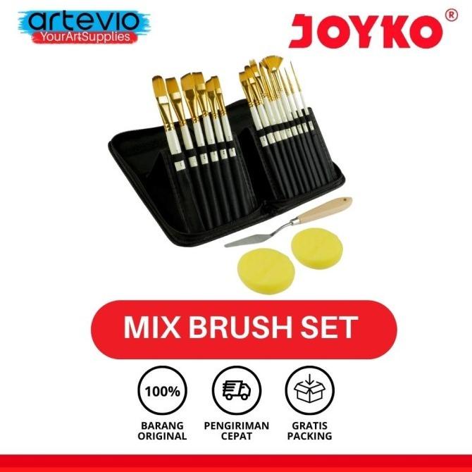 

Art Brush Set Alat Lukis Kuas Cat Air Minyak Acrylic Joyko BRS-12