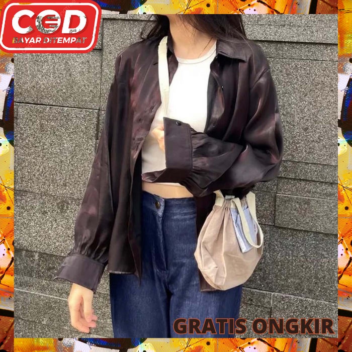 Bkouse Bliuse Wanita Premium Bluase Kemeja Bluse Polos Bloude Wanita Korea Wanita Casual Baju Atasan