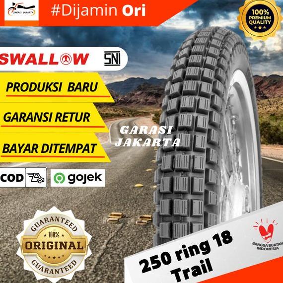 DISKON BAN MOTOR TRAIL SWALLOW UKURAN 250-18 RING 18 S-209 TRAIL SWALLOW