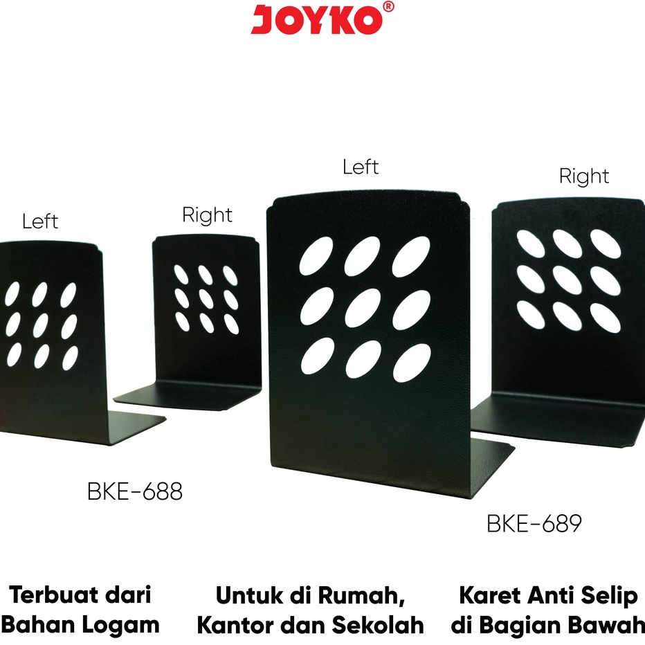 

jw❂Terkini➾ Sandaran Penahan Pembatas Buku Book End Joyko BKE 072 ➧