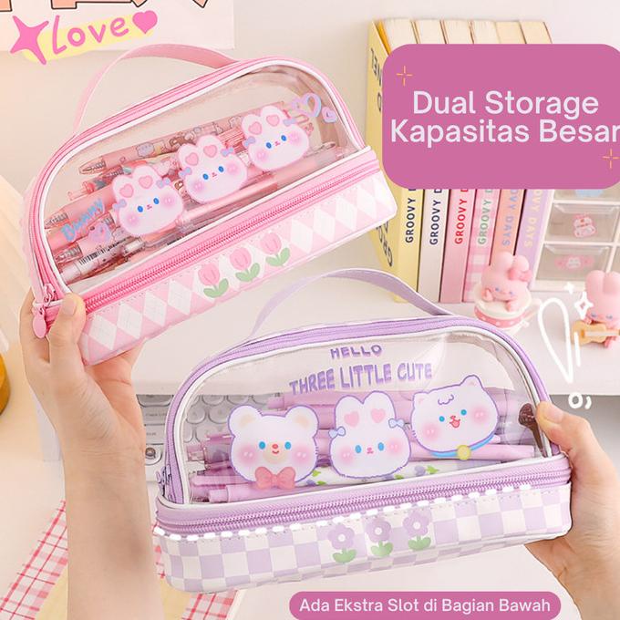 

Mismi Abigail Pencil Case Kotak Pensil Sekolah Besar Dual - Pc5A
