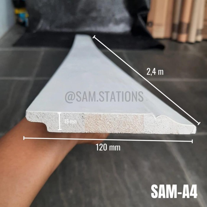 Terlaris A4 Plint Lantai Skirting Lis Kayu Dinding Profil Wainscoting Moulding