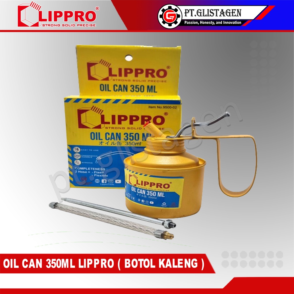 LIPPRO Oil Can 350 ml KALENG Botol Semprotan Oli Pelumas 9500-02