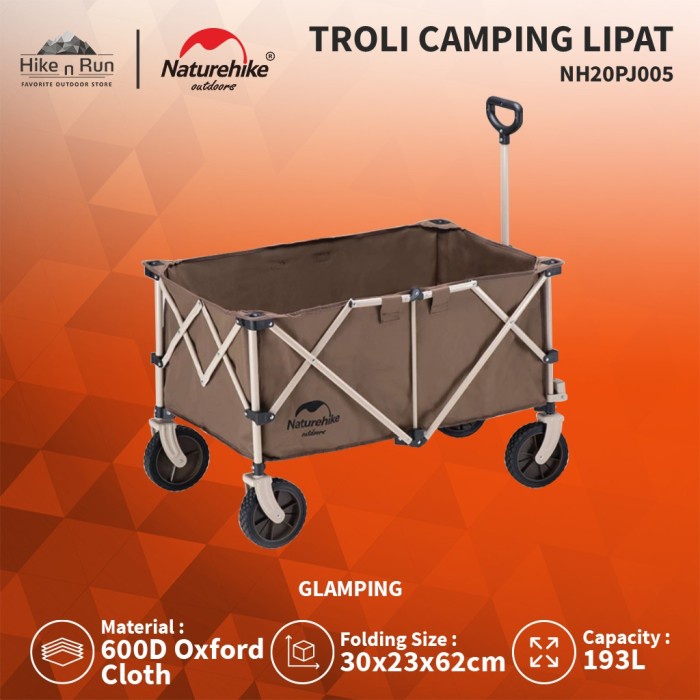 Best Seller Troli Lipat Naturehike Nh20Pj005 Folding Camping Trolley