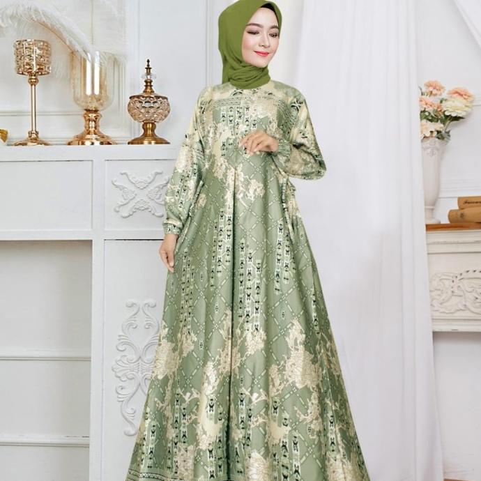 Gamis Wanita Muslim Baju Gamis Maxmara Premium Halus Lembut