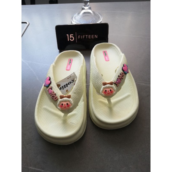 Sandal Jepit Sandal Wanita Bahan Karet Anti Licin Motif Lucu Terbaru 7878