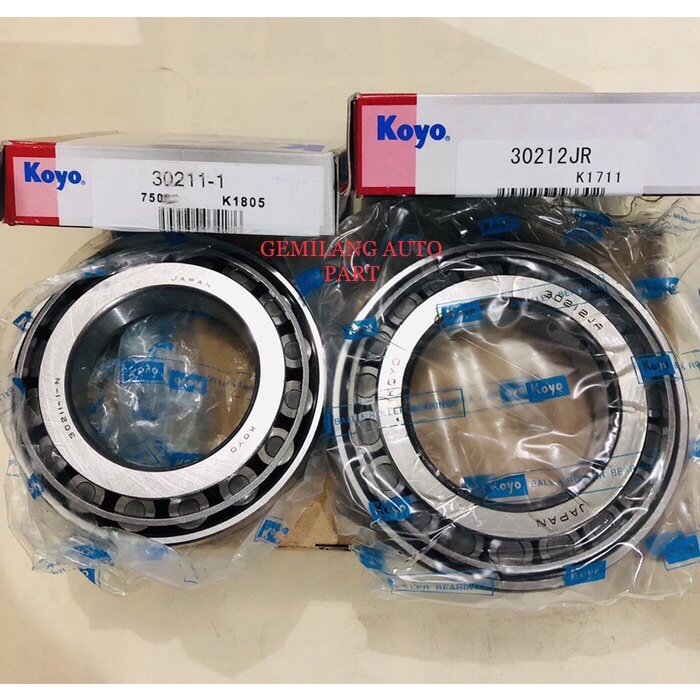 BEARING LAHER RODA BELAKANG 1 SET 30211-1 &amp; 30212JR KOYO