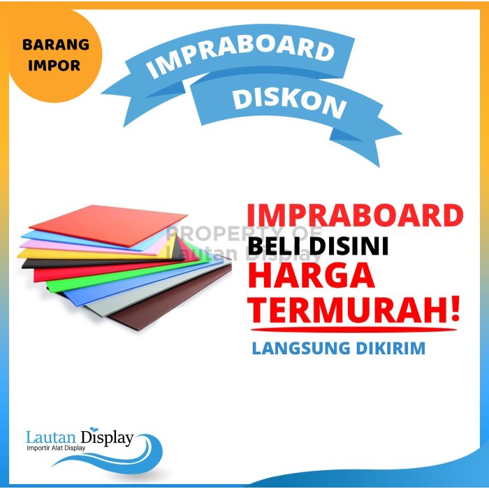 

Impraboard Lembaran/ Imprabot / Infraboard 50x70 cm, 60x80 cm, 60x150