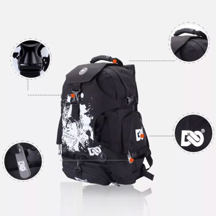 Tas inline skate Sepatu roda backpack Pro original denuoniss