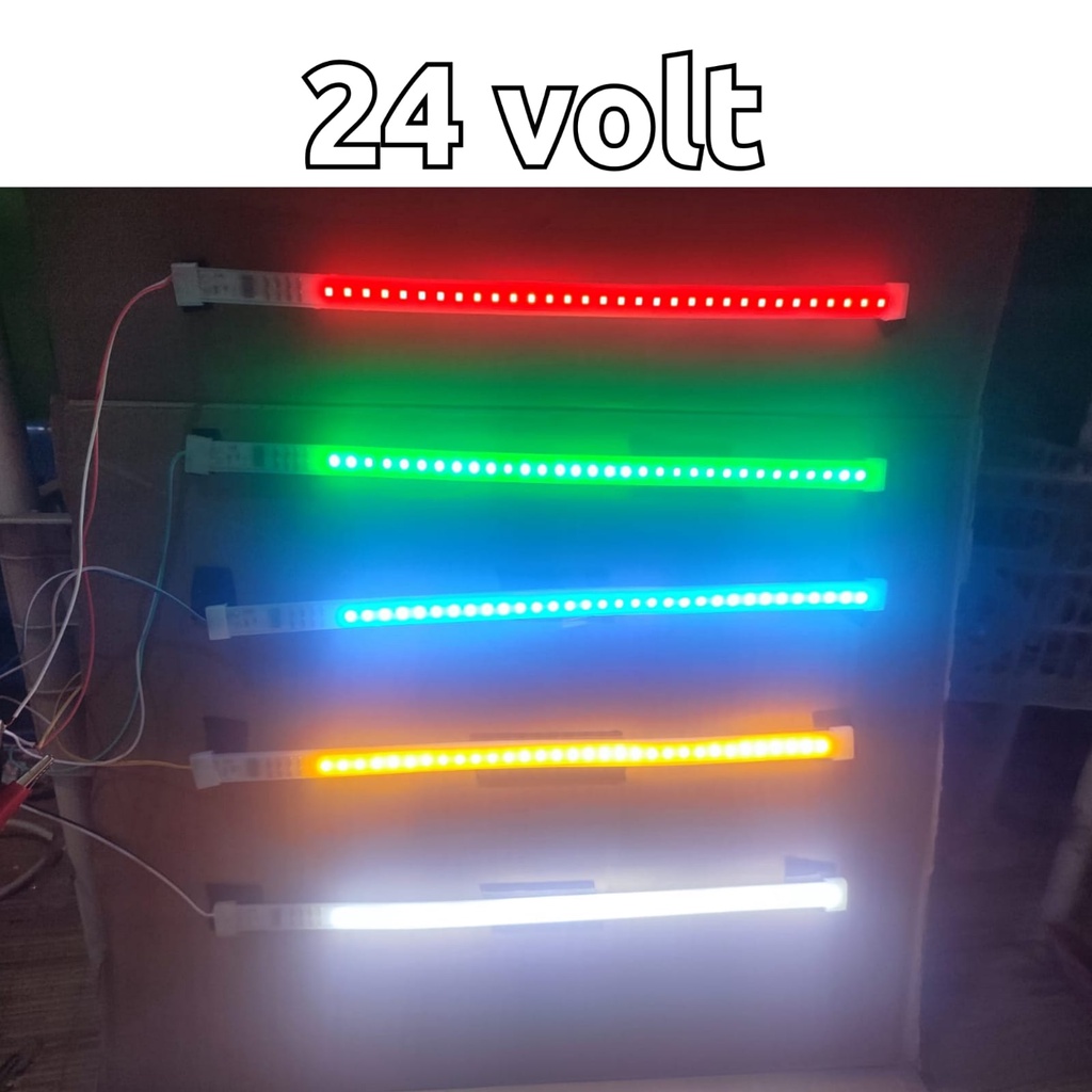 UYUI Lampu LED alis running 12 volt 24 volt 30 CM Lampu Alis kaca truk bus Lampu alis motor mobil