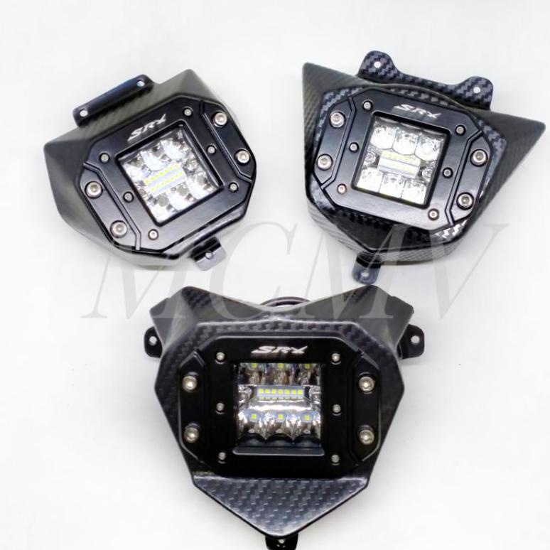 Terbaru Lampu Reflektor Headlamp Set Depan Led Srx Crf / Klx Bf / Wr / Lampu Sorot Depan Srx Crf150 