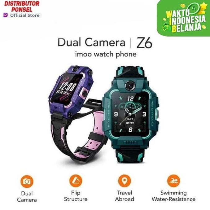 Imoo Smartwatch Z6 Jam Tangan Anak Imoo Z6 Frozen Edition / Hijau Biru