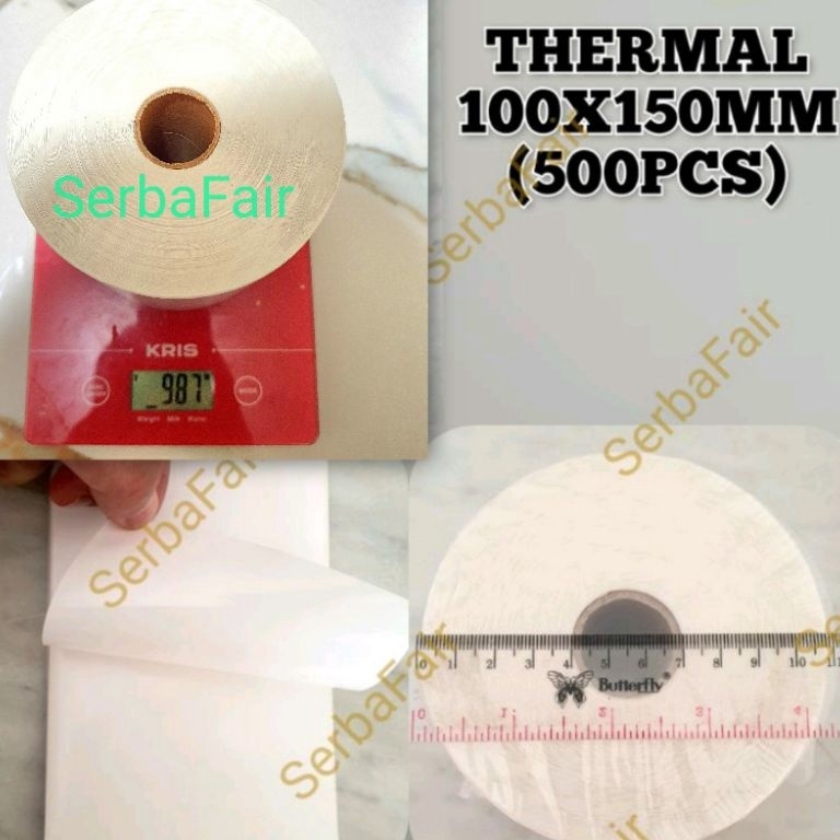 

1.1 HARGA GROSIR Label Barcode 100 x 150 Kertas Sticker Thermal Resi 100x150mm (500PCS) / (250PCS)