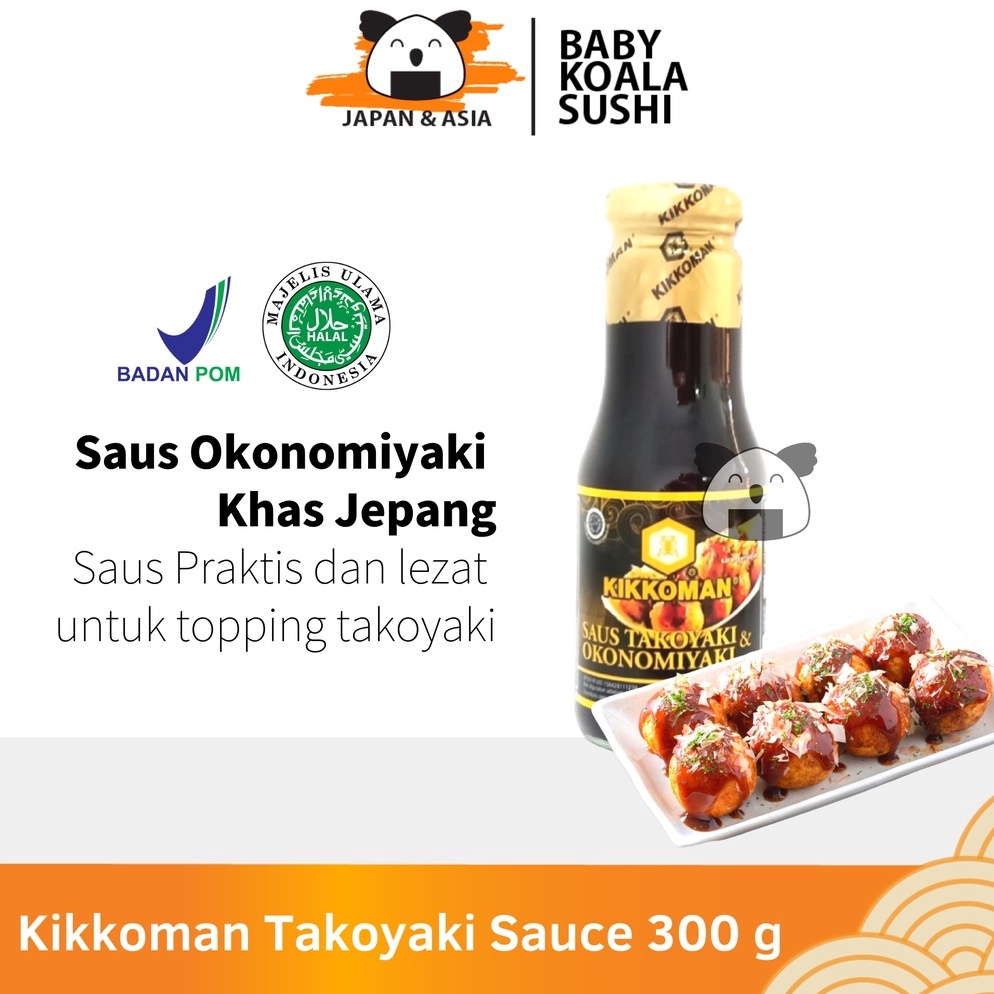 

Laris KIKKOMAN Takoyaki sauce 300 g Halal | Saus Topping Takoyaki & Okonomiyaki LII