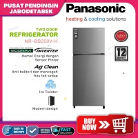 PANASONIC KULKAS 2 PINTU TOP FREEZER + INVERTER 246 L- NR-BB250V-H PPJ