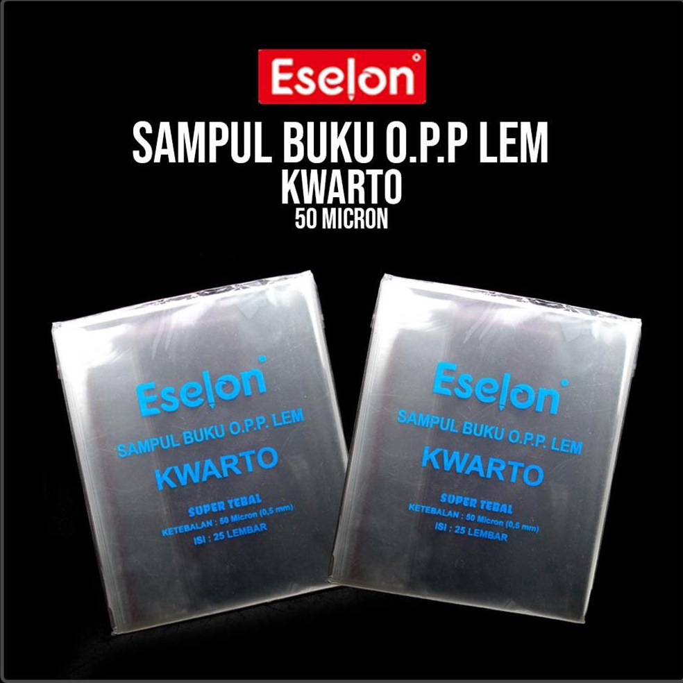 

Sampul buku Eselon OPP Kuarto 50 micron / Sampul Eselon n0p0e