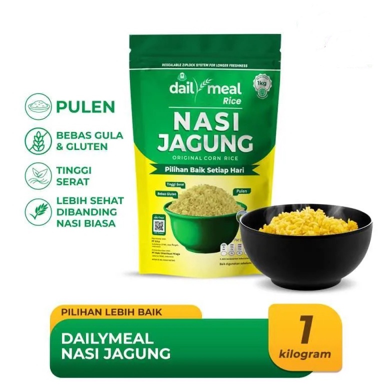 

Special Price.. NASI JAGUNG DAILYMEAL 1KG BERAS DAILY MEAL CORN RICE ETT