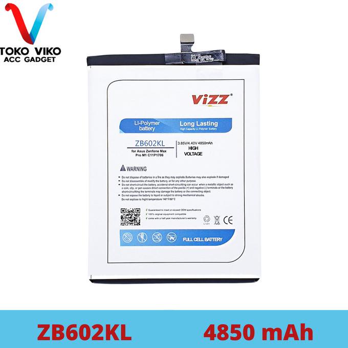 Vizz Baterai Double Power Asus Zenfone Max Pro C11P1706 M1 ZB602KL