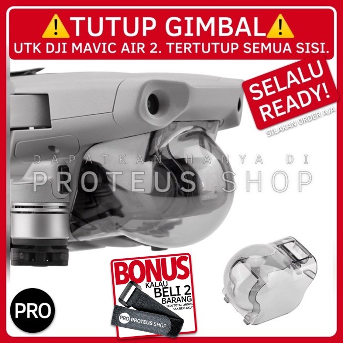 MUST HAVE PELINDUNG TUTUP GIMBAL CAP COVER DRONE DJI MAVIC AIR 2 LENS GUARD TERLARIS