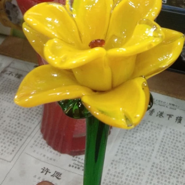 FLASH SALE BUNGA MAWAR PUTIK KRISTAL/ BUNGA KRISTAL/ BUKET KRISTAL MAWAR TERLARIS