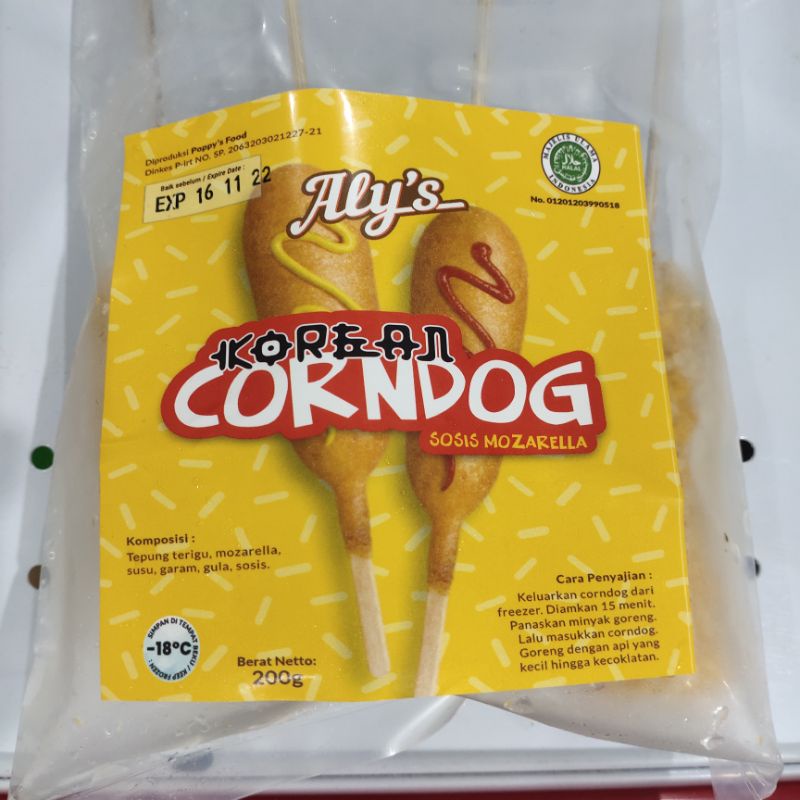 

Korean Corndog Sosis Mozzarela isi 4 pcs 200 GR - ALY'S