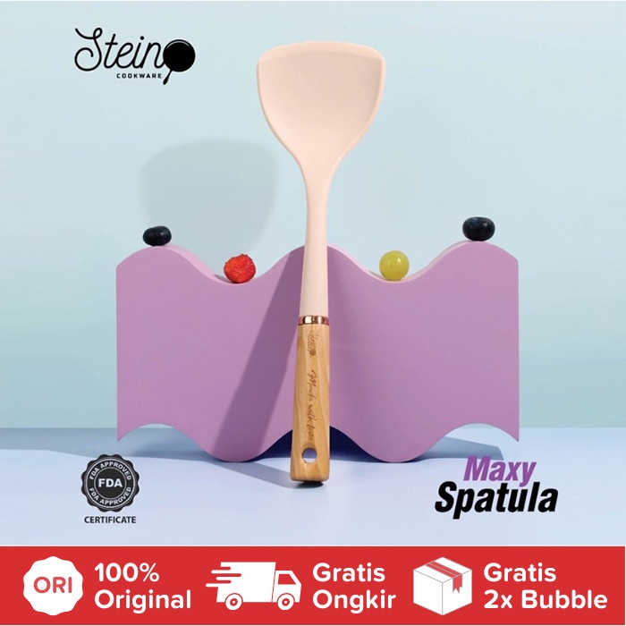 Spatula Stain Cookware Maxy Sutil Silikon Tahan Panas Steincookware