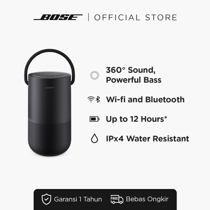 {{COD AKTIF}} Bose Portable Home Smart Wireless Bluetooth Wifi Speaker - Black KOMPLIT Kode 732