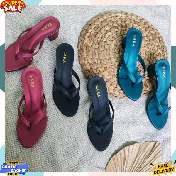 Heals Cew Hills Impor Hak Tahu Sandal High Hils Sendal Haihils Wanita Hak Tinggi Kantor Kerja Cafana