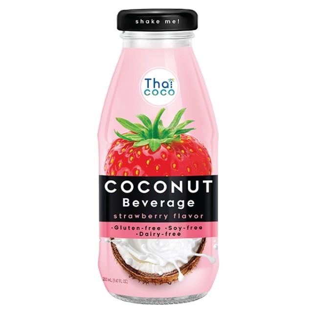 

[280ml] Thai Coco Strawberry Coconut - Minuman Air Kelapa Rasa Stoberi Best Seller