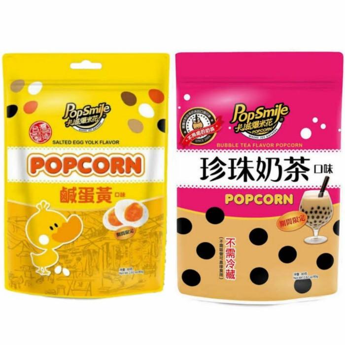 

[Bundling 2 Pcs] Pop Smile PopCorn Salted Egg + Bubble Milk Tea Best Seller