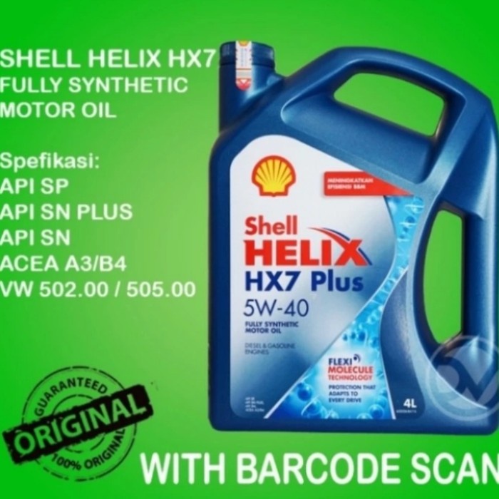Shell Helix Hx7 5 - 40 Full Synthetic 4Liter