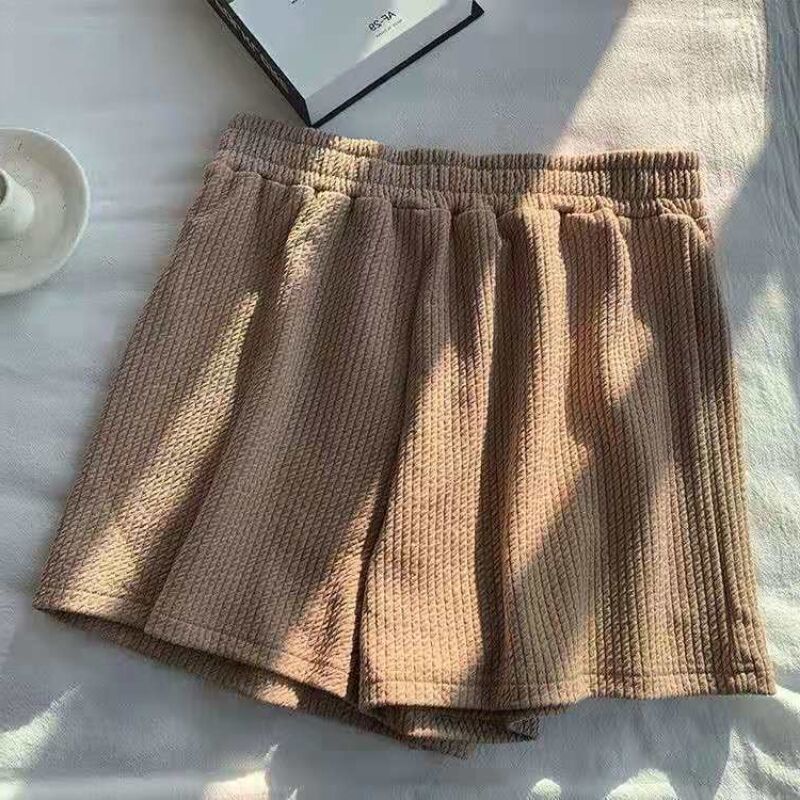 Red 2022 Anak Perempuan Musim Panas Ukuran Besar Setelan Kasual Gemuk MM Longgar Rompi Top Lebar Kaki Celana Pendek Rumah Malas Set Dua Potong