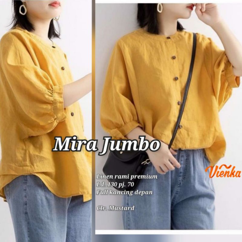 MIRA BLOUSE KATUN LINEN RAMI JUMBO LD 130 XXXL