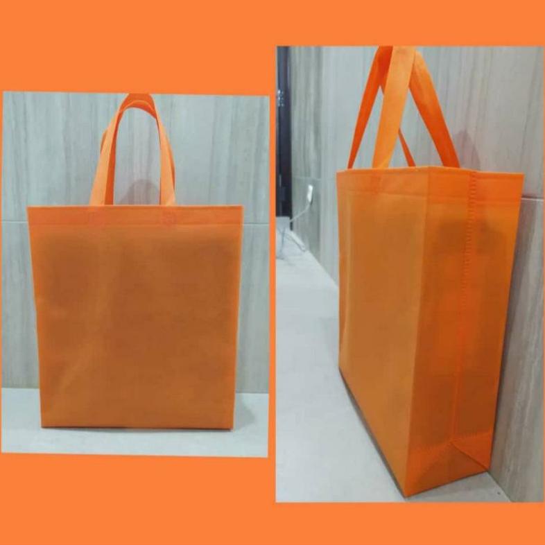 

New tas box bag tebal 75gsm UK 35x46x12 tas kantong belanja tas goodie bag spunbond perlusin